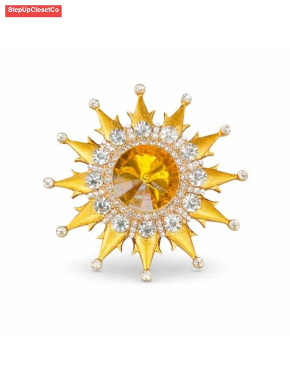 Sun Brooch Pin Celestial Metal Brooches for Jackets & Bags
